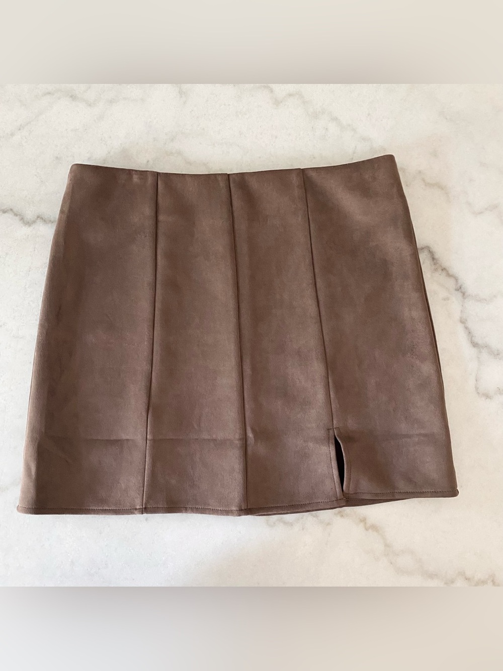 Altar’d State Brown Faux Suede Mini Skirt Sz X-Large.